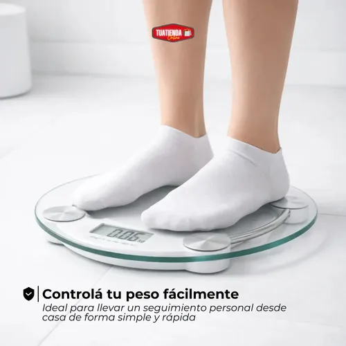 Balanza Digital Oryx OR-2025C Vidrio 180kg Baño Plataforma Home
