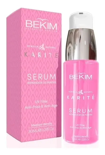 Serum Karite Reparador Puntas Antifrizz Filtro Uv Bekim 30ml