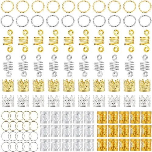 110 Piezas Adornos Para Pelo De Trenza Y Trenzado Accesorios