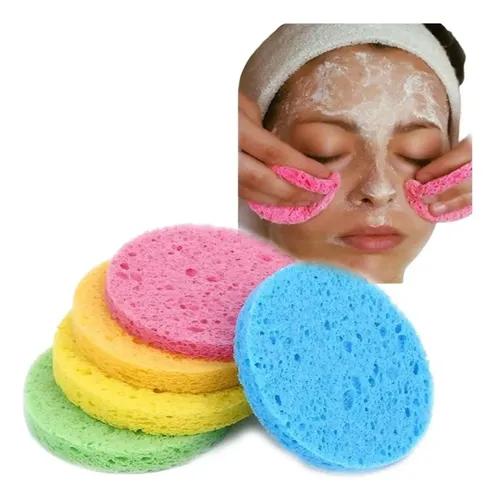 Combo X10 Unidades Esponjas Facial Exfoliante Desmaquillador