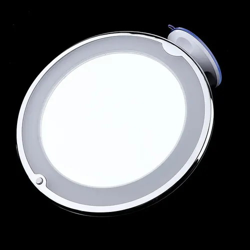 3x Espejo De Maquillaje Con Luz Led Giratorio 7x Para Maquil