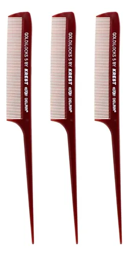Peine De Cabello Krest 21cm Cola De Rata  Pack De 3, Resis