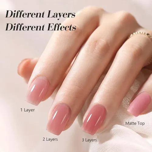 Kit Gel Uñas Jelly 6 Colores 15ml Azurebeauty