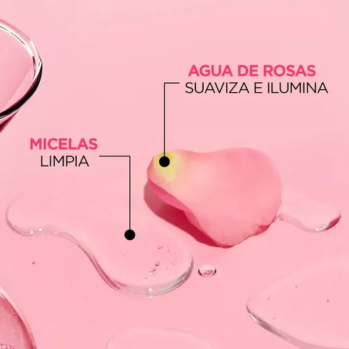 Garnier Skin Active Agua Micelar Con Rosas Ilumina 400ml