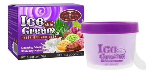 Mascarilla Facial Aichun Beauty Barro Hidratante 100g Uvas