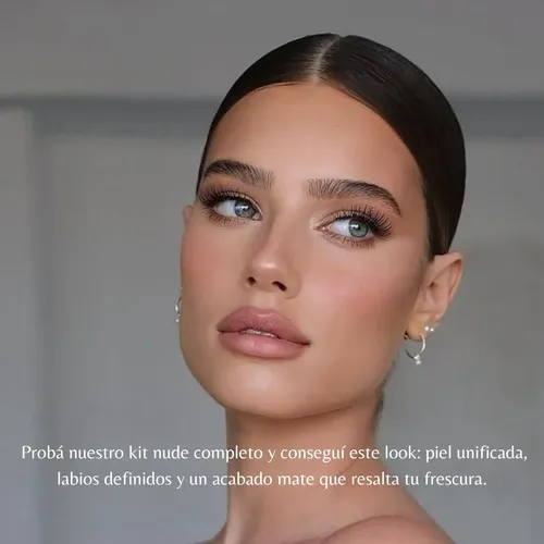 Kit Maquillaje Nude Mujer 12 Cosméticos Ideal Look Natural