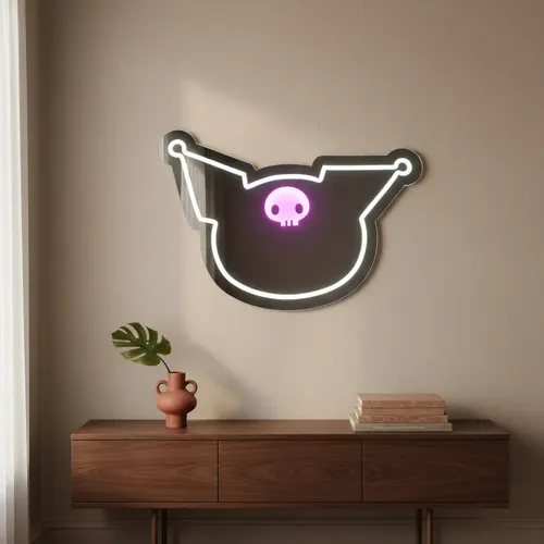 Espejo Iluminado Kuromi Led 27x19cm Acrílico Inastillable