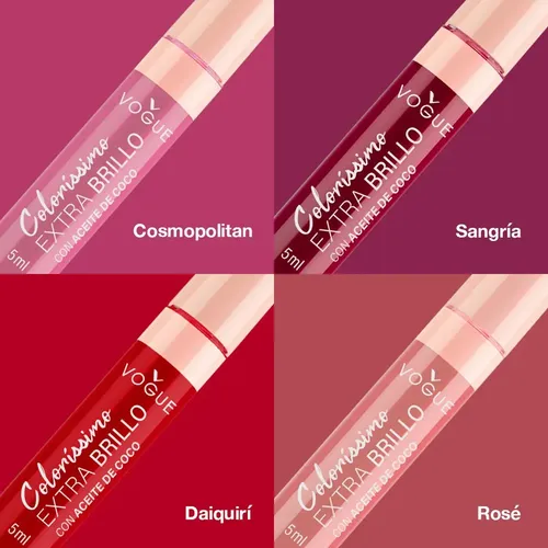 Labial Líquido Vogue Colorissimo Extra Brillo Cosmopolitan