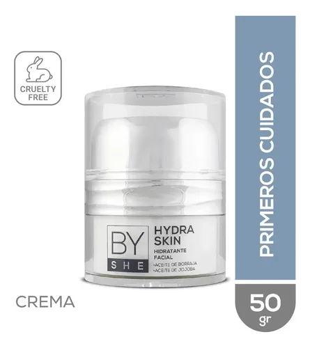 By She Hydra Skin Crema Hidratante Facial Pieles Secas 50g