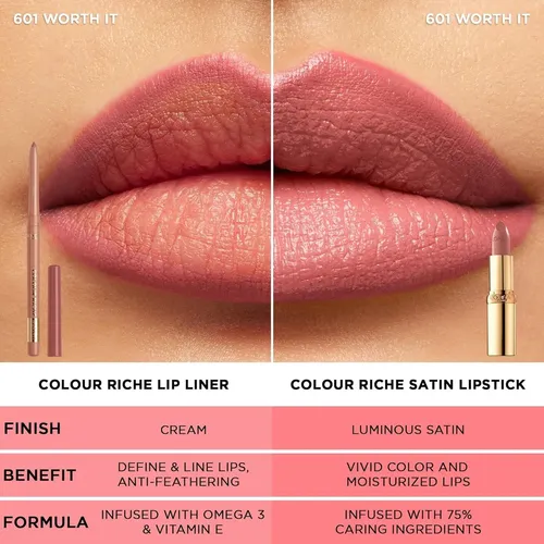 Lápiz De Contorno De Labios L’oreal Paris Colour Riche 708