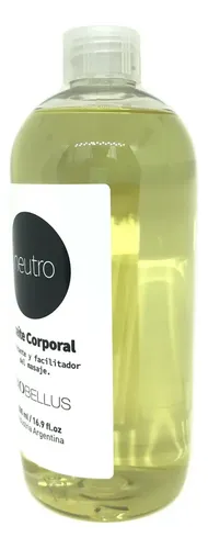 Aceite Corporal Neutro Para Masajes Biobellus 500ml