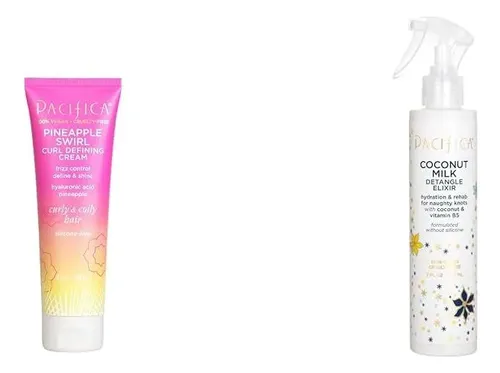Set De Rizos Con Crema Y Spray De Coco Y Piña Pacifica