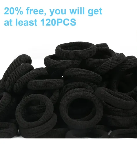 Cintas Para El Pelo Qarwayoc De Algodón Negro Para Niñas, 2,
