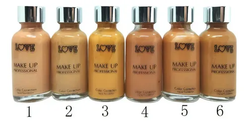 Base de Maquillaje Líquida Love Crazy 5060 Tono 38mL Acabado Natural Cobertura Media