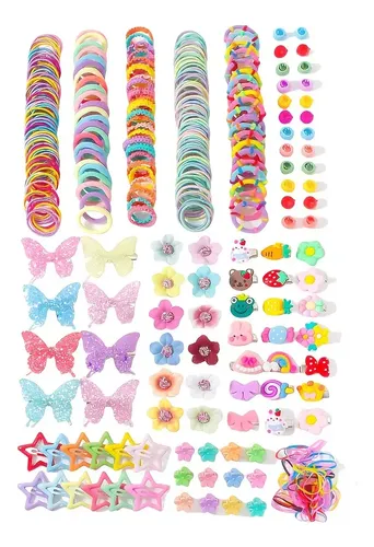Kit 510pcs Accesorios De Cabello Para Niñas, Gomitas Y