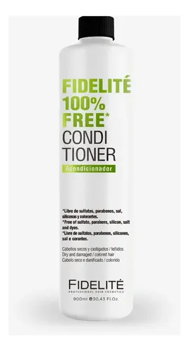 Acondicionador Fidelité Free para Cabellos Dañados, Sin Parabenos ni Sulfatos 900 mL