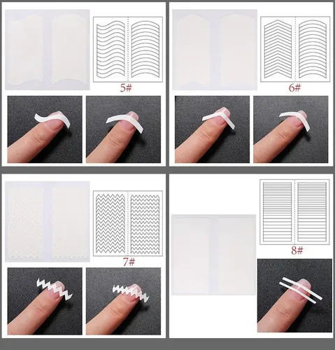 Guías French Sticker Deco Uñas Fcnailsinsumos