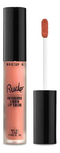 Labial Líquido Rude Cosmetics Notorious Rich Larga Duración Tono Obscene Gesture Acabado Mate