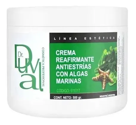 Crema Reafirmante Antiestrias Con Algas Marinas Duval 500g
