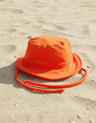 Gorro Infantil Tela Malla Bebe Niño Piluso Con Protección Uv Color Naranja Talle 5