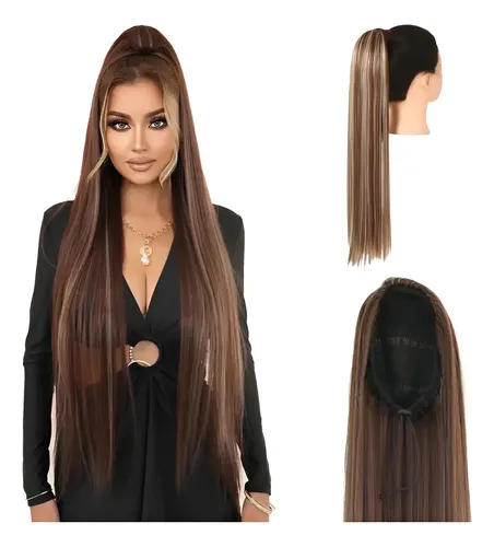 Ponytail Coleta Super Larga 80cm Opaca Taurina P001