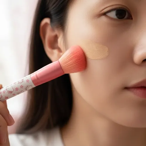 Set 10 Brochas Maquillaje Hello Kitty Con Neceser Rosa