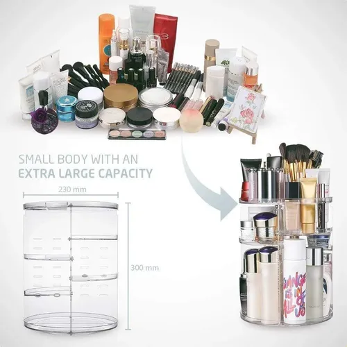 Organizador Giratorio Acrílico Para Cosméticos