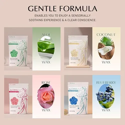 Polvo Depilatorio Kotamu Bead Wax Kit Depilacion Facial Lucum
