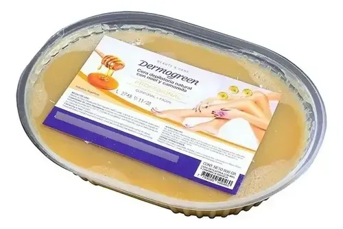 Cera Depilatoria Natural Miel Bandeja Dermogreen X800g