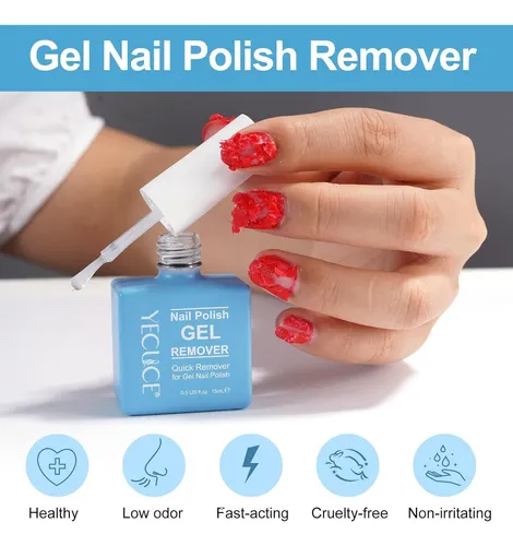 Removedor De Esmalte De Uñas En Gel Shanwu 15ml Rápido Y
