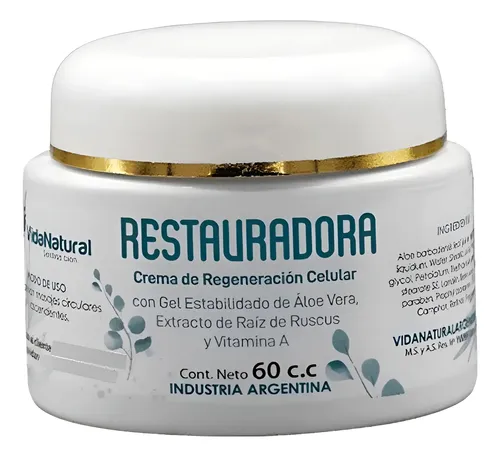 Crema Restauradora Regeneradora Aloe Ruscus Vida Natural