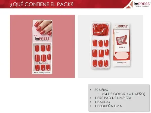 Uñas Impress Postizas Importadas Kiss Stiletto Symphony