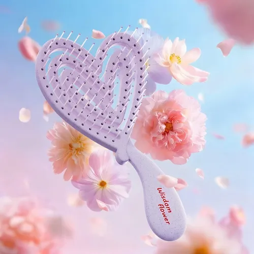 Cepillo De Pelo Wisdom Flower Desenredante Para Cabello Moja