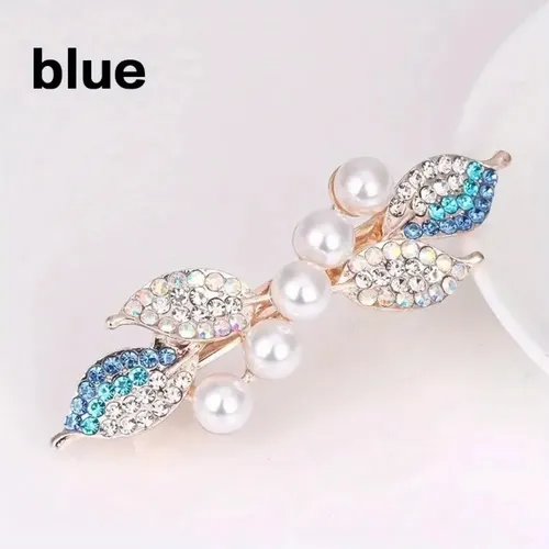 Broche De Pelo Con Lazo De Perlas Y Strass