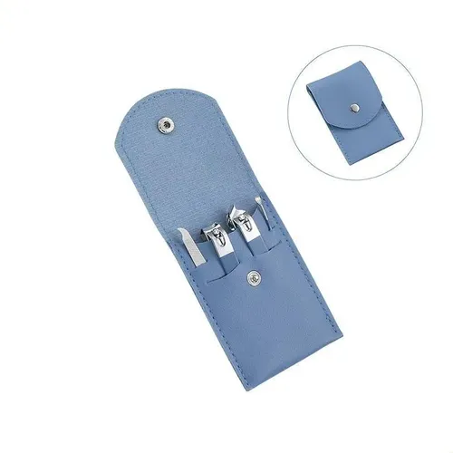 Set De Manicura Casera De 4 Piezas: Cortauñas, Palillo Para
