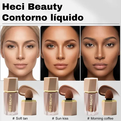 Dúo Rubor Y Bronzer Líquido Heci Beauty 12 Ml
