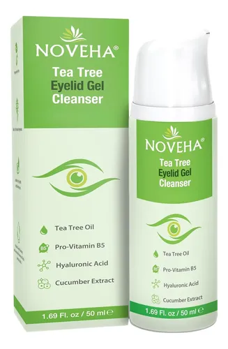 Gel Limpiador De Párpados Noveha Con Árbol De Té Para Blefar