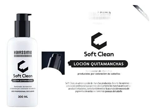 Hairssime Soft Clean Loción Quitamanchas Coloración X 300ml