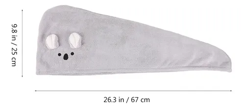 Gorro De Ducha De Dibujos Animados, Absorbente Y Secador