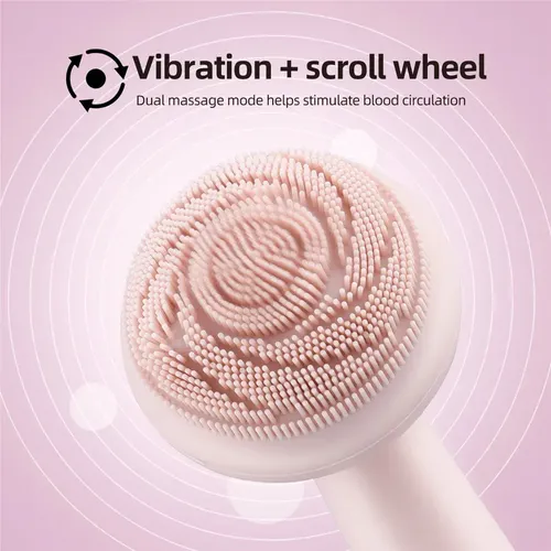 Cepillo Facial Eléctrico De Masaje Vibratorio De Silicona