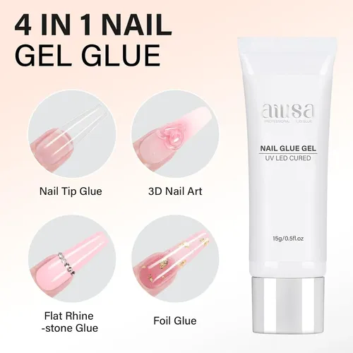 Pegamento Gel Profesional Para Uñas Postizas Uv 15g