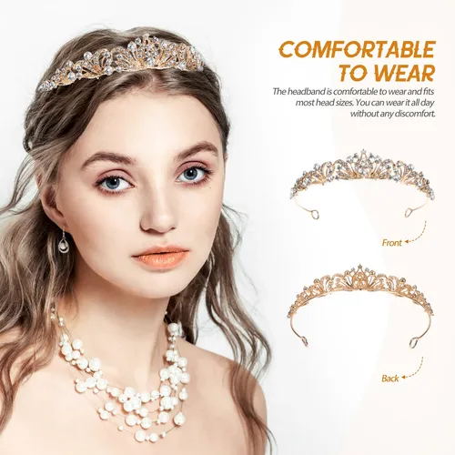 Diadema De Pedrería Para Novia Corona De Boda Para Novia