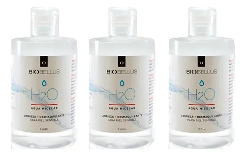 Agua Micelar Biobellus Limpia Y Desmaquilla 250ml X3