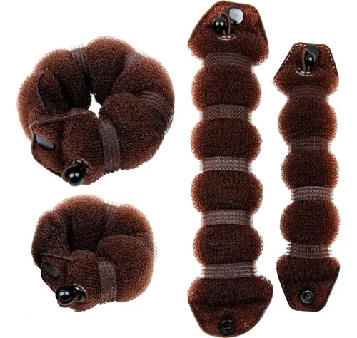 Estilizador Mágico De Cabello Gr Buns 2 Piezas Marrón
