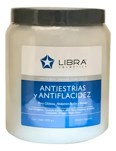 Libra Crema Anticelulitis+descontracturante+ Antiestrías 1kg