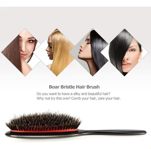 Cepillo For Cabello Con Cerdas De Nylon Y Jabalí-antiestáti