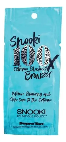 Loción Bronceadora Supre Snooki 100x Extreme Blackout Bronze