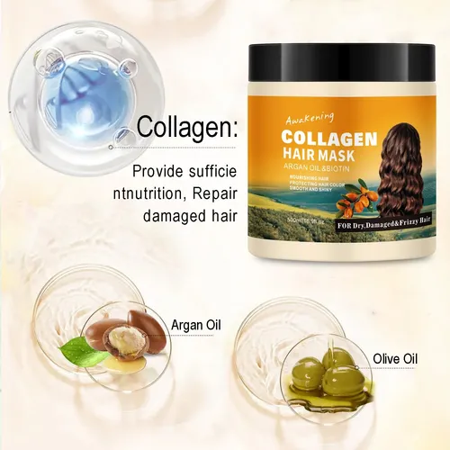 Mascarilla Y Tratamiento Capilar Lskinbath Con Colágeno Para