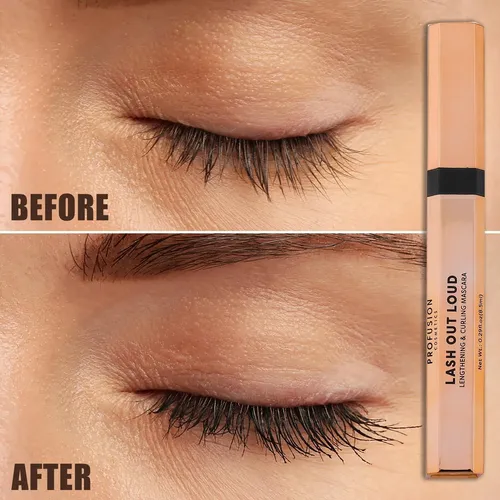 Rímel Profusion Cosmetics Lash Out Loud Black Noir