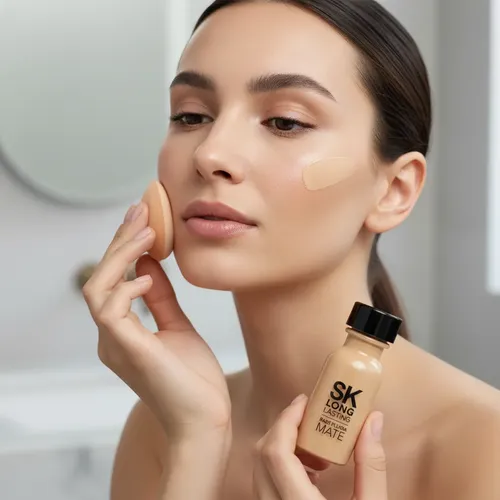 Base De Maquillaje Fluida Sk Long Lasting Mate